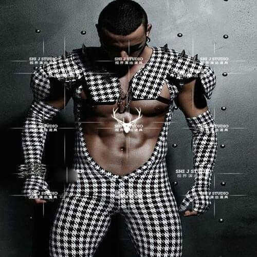 Custom male gogo dance clothes nightclub bar muscle men stage dance mens costumes