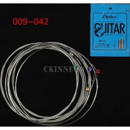 200sets 6pcs/set Electric Guitar String Set (009-042) Nickel Alloy String Set Super Light Tension