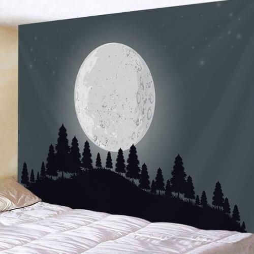 Tapestry Wall Hanging Bed Spread Beach Towel Table Cloth Yoga Mat Home Decor Cartoon Mountain Design Rectangle 150cmx130cm