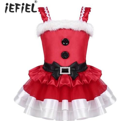 Baby Girls Clothes Christmas 2020 Pageant Dress New Year Girl Holiday Dress Children Xmas Party Tulle Kids Santa Claus Dresses