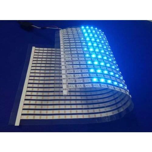 WS2812B addressable 30*20 pixels RGB full color flexible LED Pixel Panel Light DC5V;size: 50cm*30cm