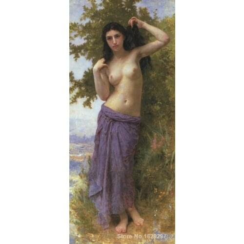 Portrait Woman painting William Adolphe Bouguereau Beaut Romane handmade canvas art High quality