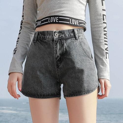 Plus Size XXXL Casual Beach Wide Leg Short Jeans White Shorts Women Loose Denim High Waist Sexy Summer Shorts for Women HK368