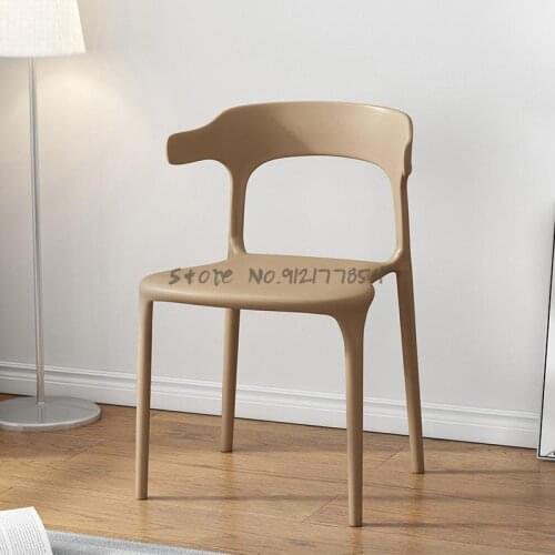Simple modern dining chair home leisure single bedroom makeup chair study student stool backrest computer chair