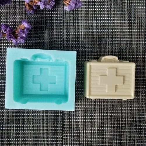 QT0145 PRZY First Aid Kit Medical Kit Silicone Mold Soap Mould Handmade Soap Making Molds Candle Silicone Mold Resin Clay Mold