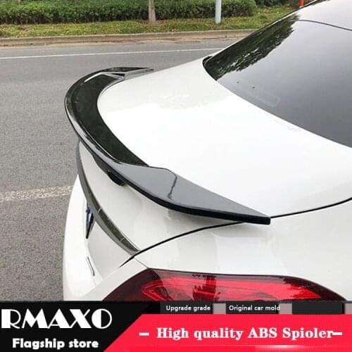 For Benz CLA W117 Spoiler 2014-2017 CLA200 CLA220 CLA260 ZDK High Quality ABS Material Car Rear Wing Color Rear Spoiler