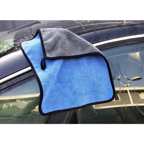 Thick Plush microfiber towel car washing accessories super absorbent car cleaning retail fabric for Kia bmw car