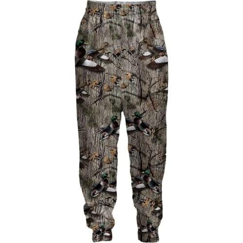 Duck Hunting Camo 3D All Over Print Sweatpants Harajuku Fashion Unisex Trousers Hip Hop Casual Joggers Pants