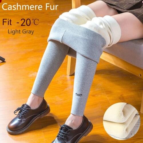 Large Size 2Xl Velvet Female Pants Women Winter Women Leggings Keep Warm High Waist Legging Winter Fur Pants Women Ankle-Length
