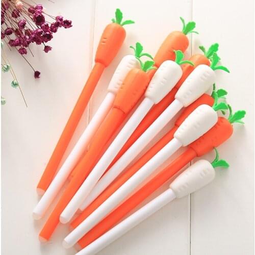 1 PCS New Gel Pens is Removed by Fric Tion Temperature Control Erasable Pen Unisex 0.5 Carrot Gel Pen Children Stationery