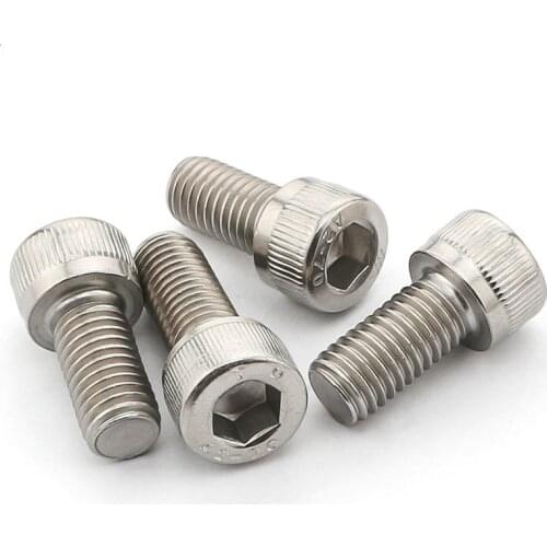2PCS 304 Stainless Steel Hex Screws M6 * 80mm