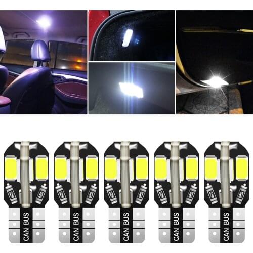 5x Error Free T10 LED W5W 2825 Car Interior Light Bulb Parking Lamp For Volvo XC90 S60 XC60 V70 S80 S40 V40 V50 XC70 V60 C30