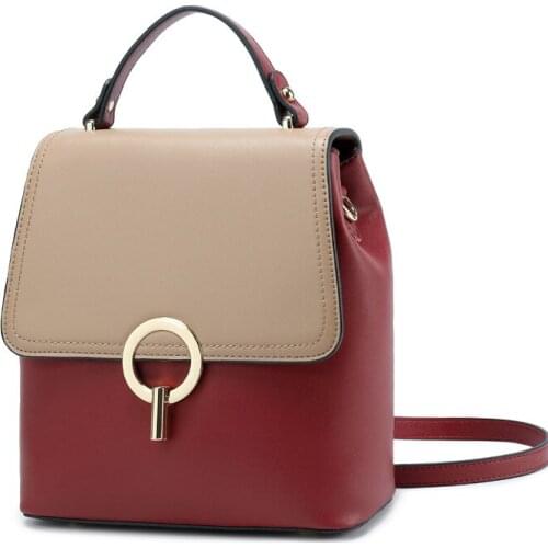 Женские кожаные рюкзаки Amilabao China At AliExpress