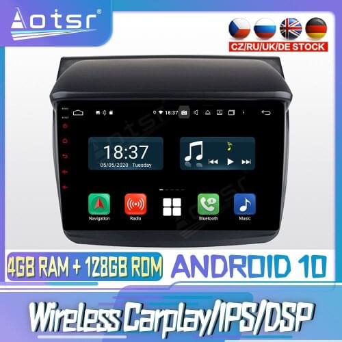Android 10 PX6 128G For MITSUBISHI L200 Trion 2007+ DVD GPS Navigation Auto Radio Stereo Video Multimedia Player HeadUnit 2din
