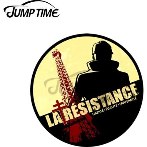 JumpTime 13 x 13cm For WW2 French Resistance Car Decal Vinyl Car Wrap Military Occlusion Scratch Decal Decor for Vehicle RV