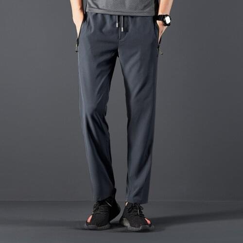 MRMT 2021 Brand Summer Mens Trousers Casual Thin Straight Tube Quick-drying Leisure Long Trouser