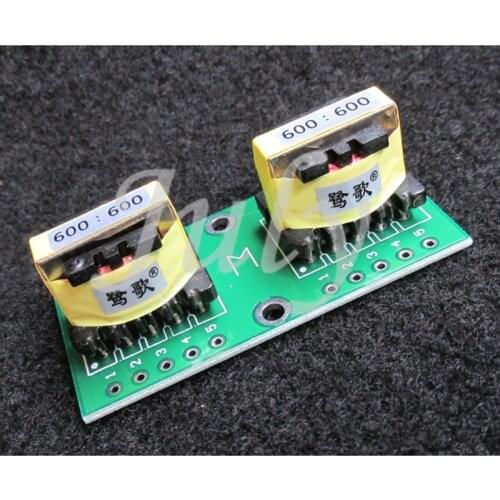 E19 Permalloy 600Ω: 600Ω high quality audio signal isolation transformer balanced and unbalanced conversion
