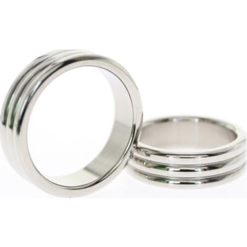 Delay Ejaculation Ball Stretcher Penis Cock Ring Stainless Steel Testis Scrotum Weight Pendant Rings BDSM Bondage Male Sex Toys