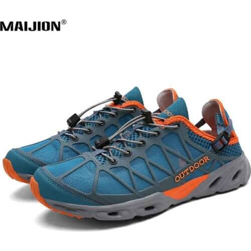 Outdoor Sneakers Breathable Hiking Shoes For Men Women Non Slip Trekking Climbing Sport Shoes Quick Dry Upstream Water Shoes