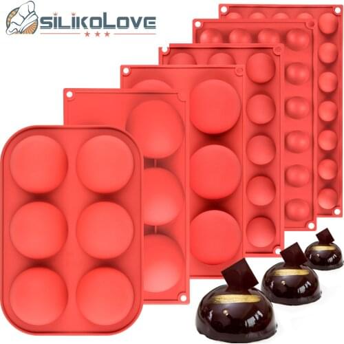 Kitchen Silicone Molds Semi Sphere Silicone Mold Baking Mold for Making Hot Chocolate Bomb Cake Jelly Dome Mousse Pastry Moulds