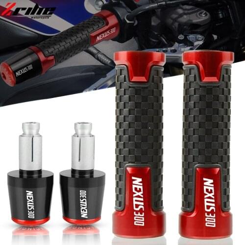 Motorcycle Accessories 22MM Handlebar End Grip FOR PIAGGIO Nexus 300 E3 NEXUS300 2008-2012 2011 Handle Bar Grip Ends Caps Plug