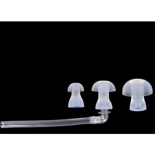 1Tubes + 3 Ear Plugs(L M S) Hearing Aids Accessories Earpiece Hearing Aid Earplug Eartips With Sound Tube