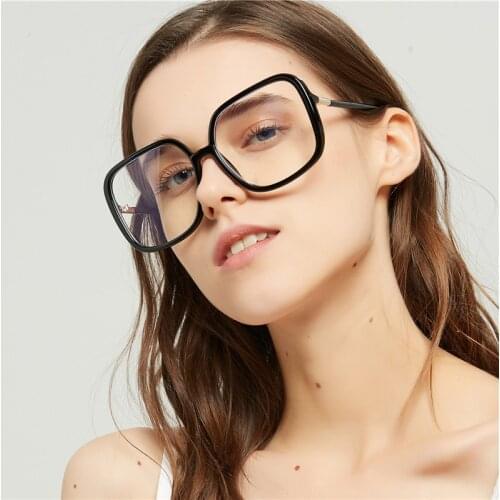 2021 New Oversized PC Frame Anti Blue Light Blocking Glasses for Adult Unisex