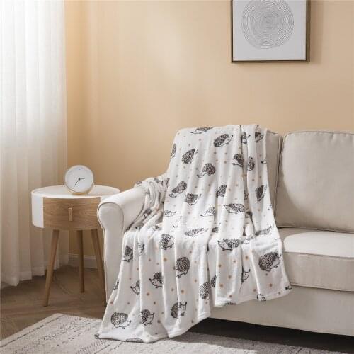 Throw Blanket For Beds Winter Plaid Sofa Embossed Soft Coral Fleece Fabric Picnic Printed Customed Envelope Letter Comfortable