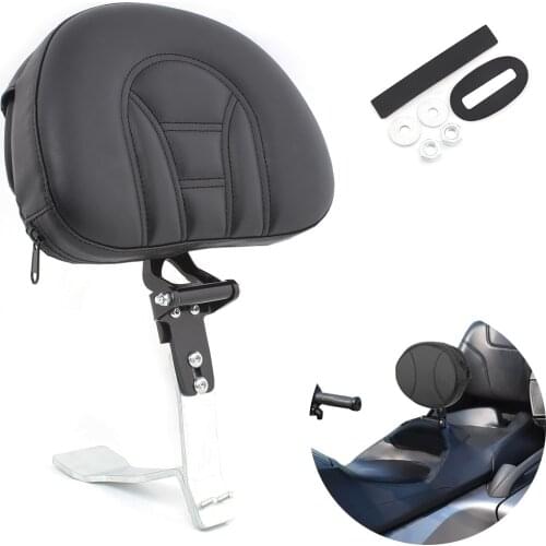 Motorcycle Plug In Front Driver Rider Backrest Kit With Rear BagBlack For Harley Can Am Spyder RT Models 2008-2017