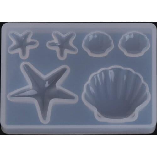 Silicone Mold Diamond Shell Epoxy Resin DIY Jewelry Making Crafts Cake Pendant