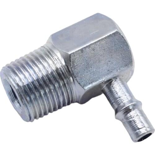 90 ° Intake Manifold Vacuum Fitting 3/8" NPT to 1/4" Barb Hose Nipple Replace OE number for reference is 4535Z