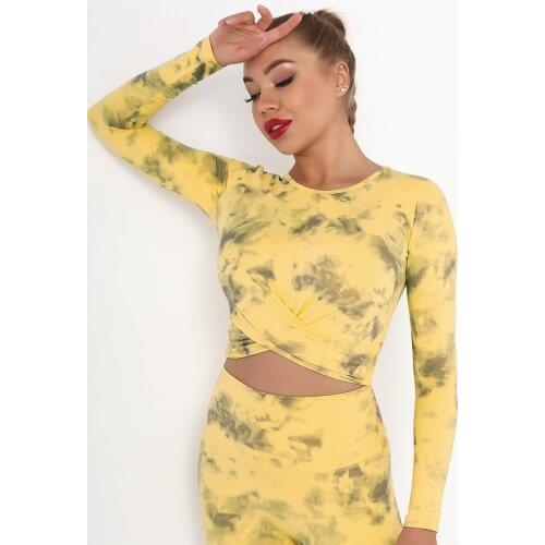 Women Skinny Tight Fast-Drying Summer Gym Training Running Yoga Fitness Tops Sweat-Absorbing And Breathable Sports Long sleeve