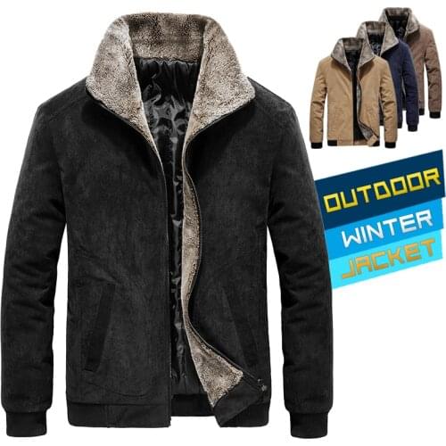 Plus Size Winter Jacket Men 2021 Thick Casual Jackets Coats Mens Outerwear Windbreaker Turn Down Collar Bomber Jacket coat men