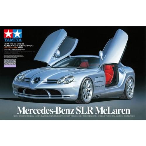1/24 Tamiya plastic assembling car model toy Benz SLR luxury sports car (metal chassis) DIY assembling kit 24290