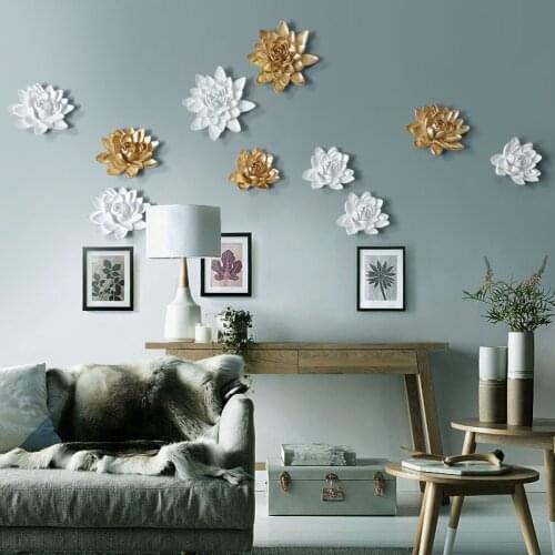 1PCS Lotus Fish Pattern Home Decor Solid Color Background Wall Decoration Hanging Painting with Install Screws