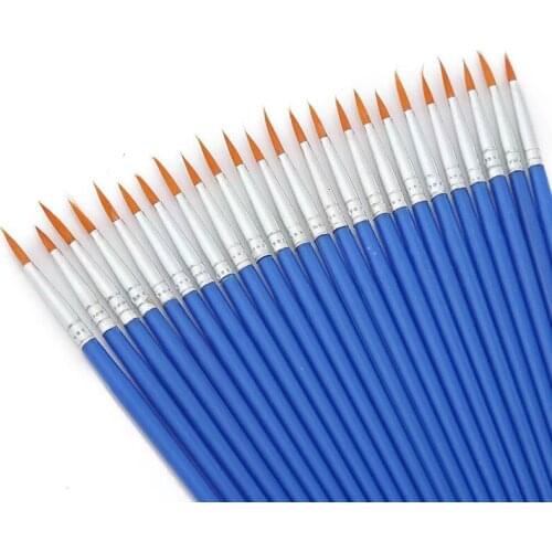 10pcs Long tail nylonhair hook line pen painting brush children DIY art supplies tool Art Stationery watercolor painting pen