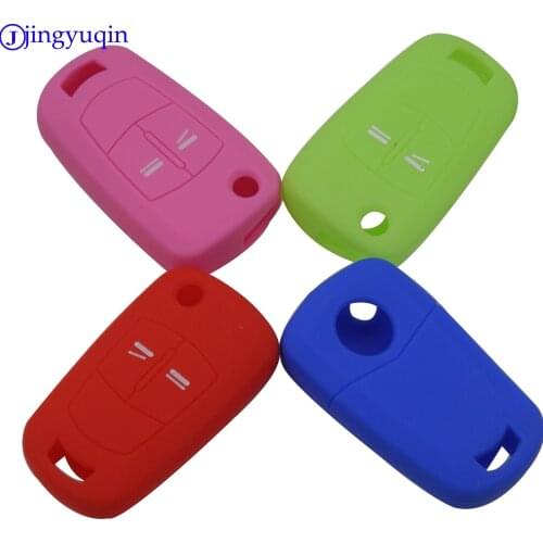 10X Silicone Car Key Case For Opel Vauxhall Astra Corsa Vectra Signum Tigra 2 B Folding Remote Fob Cover Keychain Protector Bag