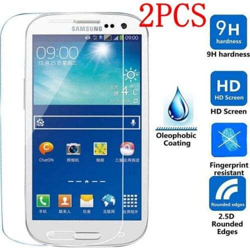 2PCS Tempered Glass For Samsung Galaxy S3 Neo Screen Protector protective film For GT-I9301I glass
