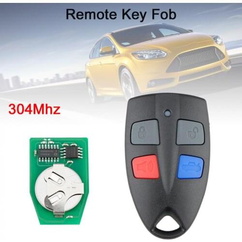 304Mhz 4 Buttons Car Remote Key Fob Replacement Fit for Ford AU Falcon / FPV / XR6 / XR8