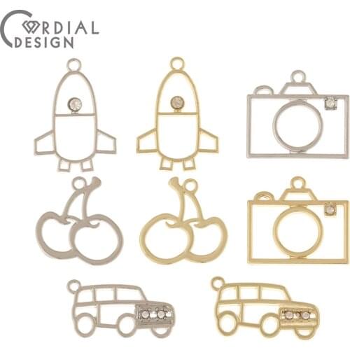 Cordial Design 100Pcs Jewelry Accessories/Multi Shape/Charms/Rhodium Pendants/Hand Made/Jewelry Findings & Components/DIY Making