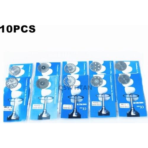 10pcs/set Dental Lab Diamond Disc for Dental Cutting Plaster Disc Wheel jewelry buffing 2.35mm diameter