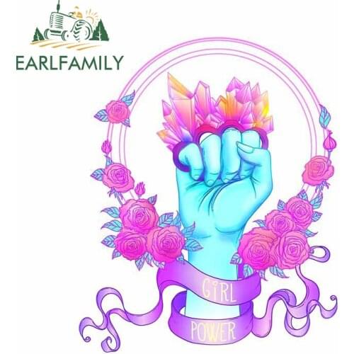 EARLFAMILY 13cm x 10.5cm For Feminism Fine Decal Windows Car Stickers Waterproof Vinyl Material Suitable for JDM RV Decor