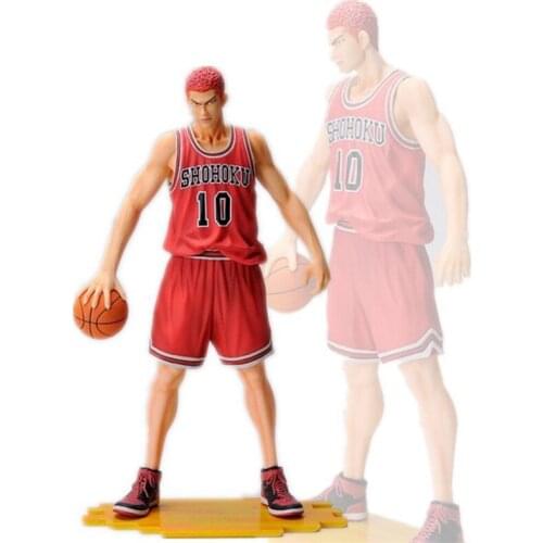 Slam Dunk Shohoku Sakuragi Hanamichi No. 10 PVC Action Figures Basketball Collectibles Gift 28cm