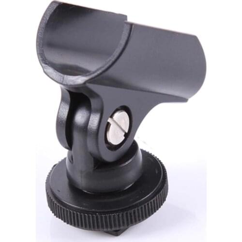 Hot Shoe Microphone Boom Mic Clip Mount Holder Stand for DSLR Camcorder Camera
