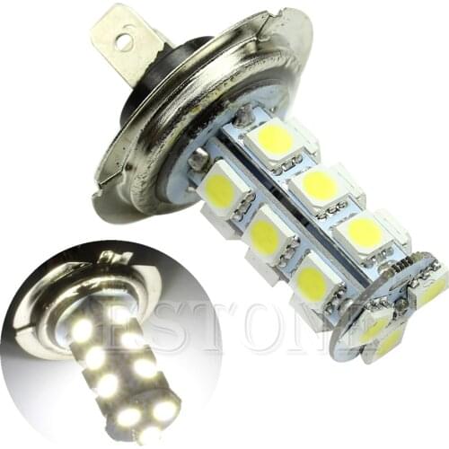 H7 5050 18-SMD LED Pure White Car vehicle Bulbs Fog Driving Daytime Light Lamp E7CA