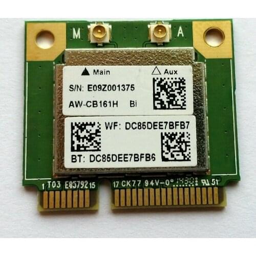Card for AzureWave AW-CB161H AW-CB161N RTL8821AE 433Mbps 802.11AC Half Mini PCIe WLAN WIFI BlueTooth 4.0 Card