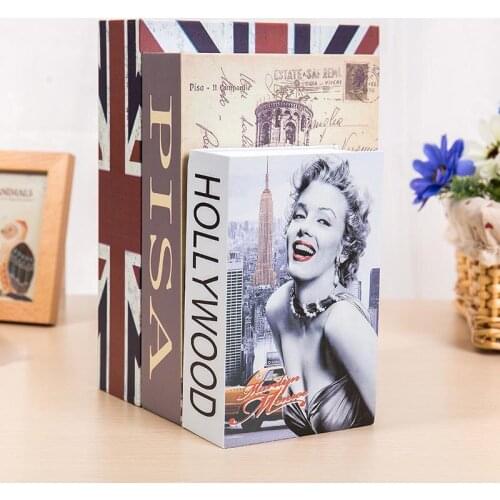 Book safe deposit box large password box with lock banknotes piggy bank children creative birthday gift