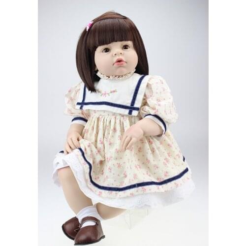70cm Silicone Vinyl Reborn Baby Doll Big Size Baby Reborn toddler 1 year baby real Doll Toy Clothing Model Brinquedos