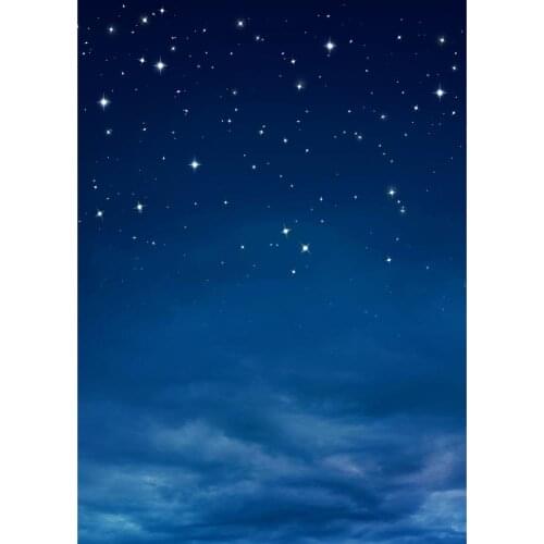 Twinkle Stars Night Photo Backdrop Vinyl Cloth Fond Background for Baby Children Portrait Pets Toy Photoshoot Photography Props