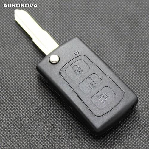 AURONOVA New Replace Folding Key Shell for Great Wall Haval Hover H5 3 Buttons Remote Car Key Case With